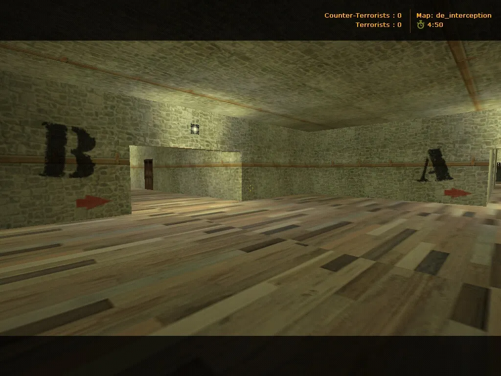 Карта de_interception для Counter-Strike 1.6: Тактический анализ и особенности — скриншот 1