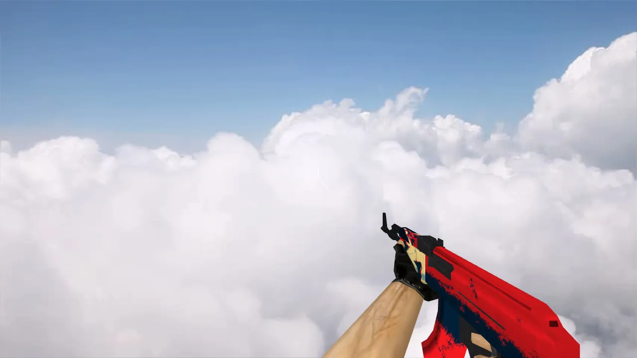 Скачать Модель v_ и p_ АК-47 Red Force для CS 1.6: звуки, анимация осмотра, текстуры и точный вид в игре - Скриншот