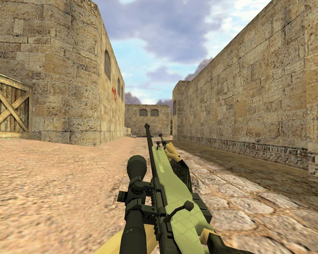 Скачать Модель «AWP Африканская сетка» для CS 1.6 – Оружие с уникальным дизайном - Скриншот