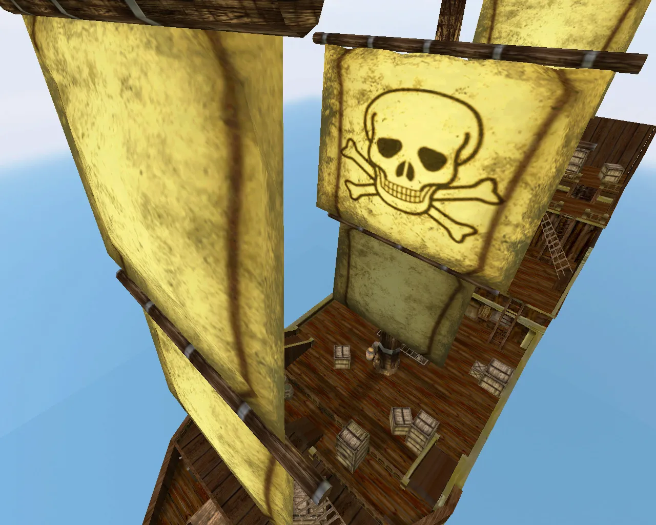 Скачать Карта awp_pirateship для CS 1.6: точки под AWP, маршруты, оптимизация и .nav для ботов - Скриншот