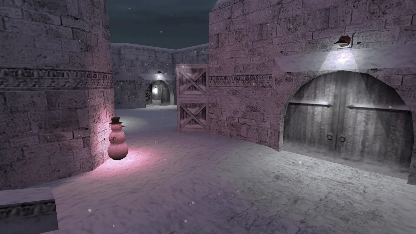 Скачать Карта de_dust2_winter16 для CS 1.6: баланс сторон, точки, nav для ботов и оптимизация - Скриншот
