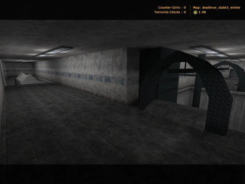 Скачать deathrun_state3_winter — карта для CS 1.6: баланс сторон, точки, .nav и оптимизация - Скриншот