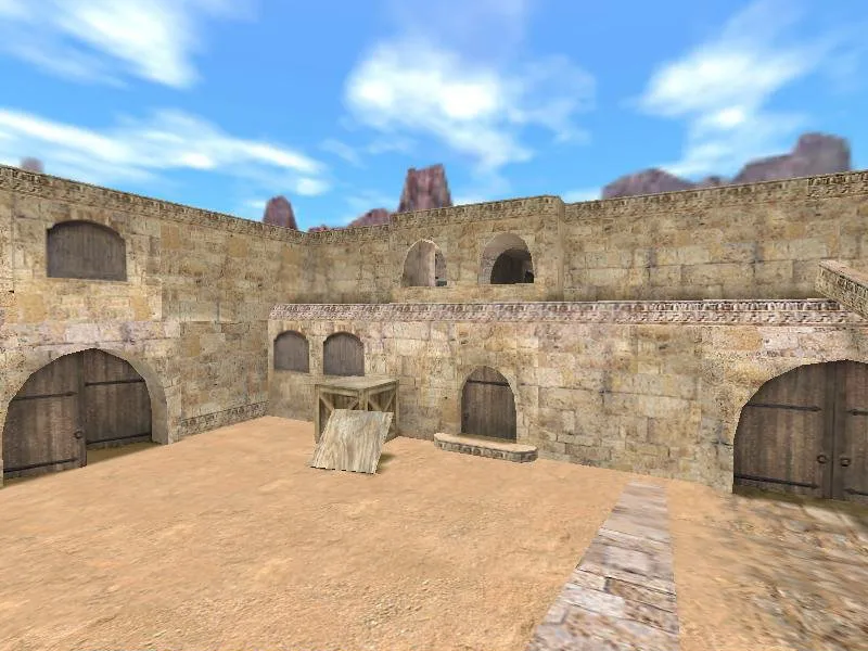 Скачать Карта awp_dust для CS 1.6: точки под AWP, баланс сторон, оптимизация и .nav для ботов - Скриншот