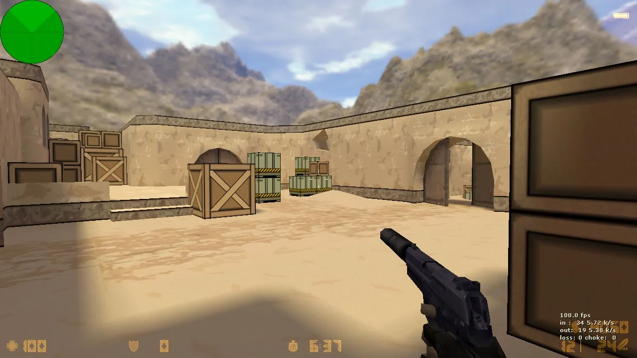 de_dust2_toon для CS 1.6: карта, тактики за Т и за КТ, оптимизация, .nav и баланс — скриншот 6