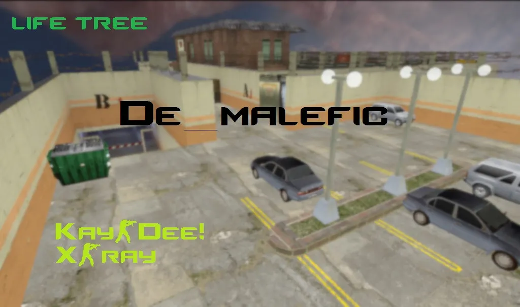 Скачать Карта de_malefic для CS 1.6: тактика, особенности и детали - Скриншот