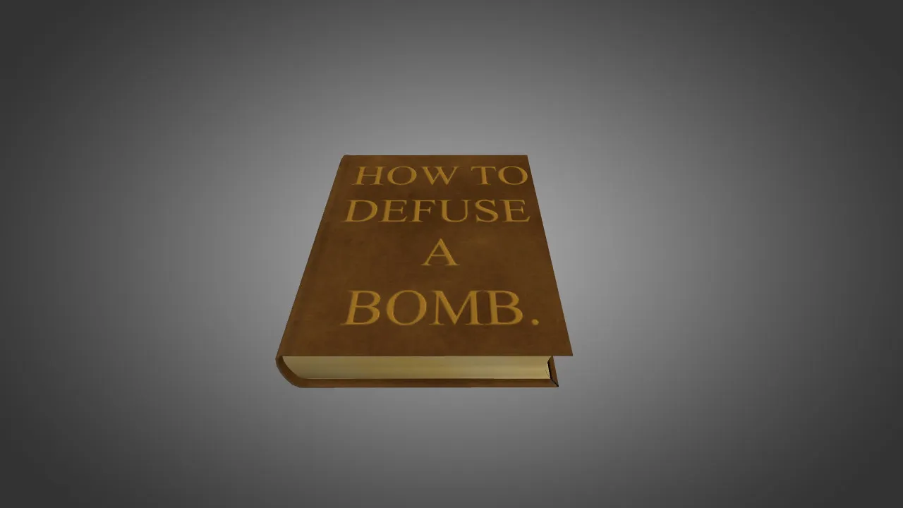 Скачать Модель щипцов v_ How to Defuse a Bomb Book для CS 1.6: звуки, анимация осмотра, текстуры - Скриншот