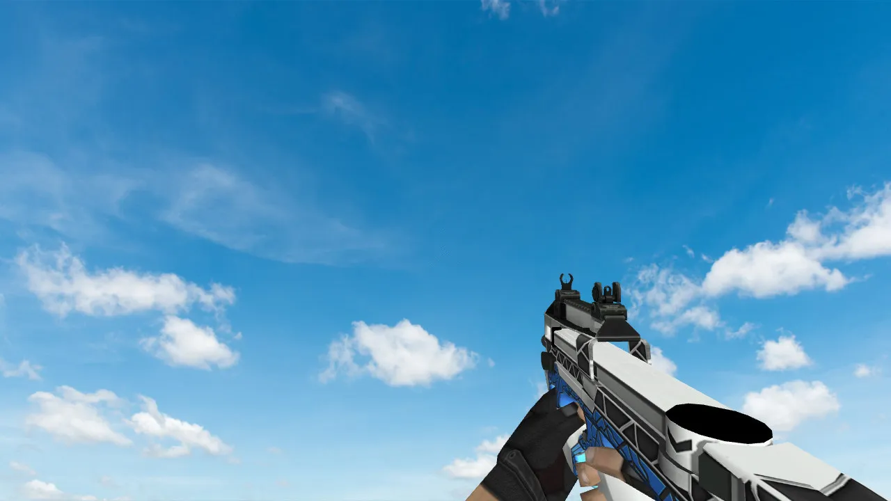Скачать Модель «P90 Shell» для CS 1.6: Уникальный стиль и производительность - Скриншот