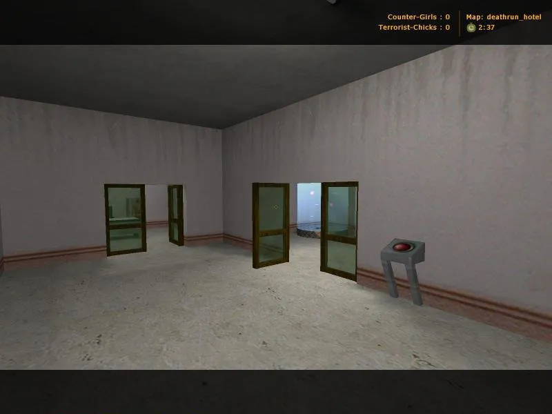 Скачать deathrun_hotel для CS 1.6: карта для трюков, ловушек и раундов deathrun - Скриншот