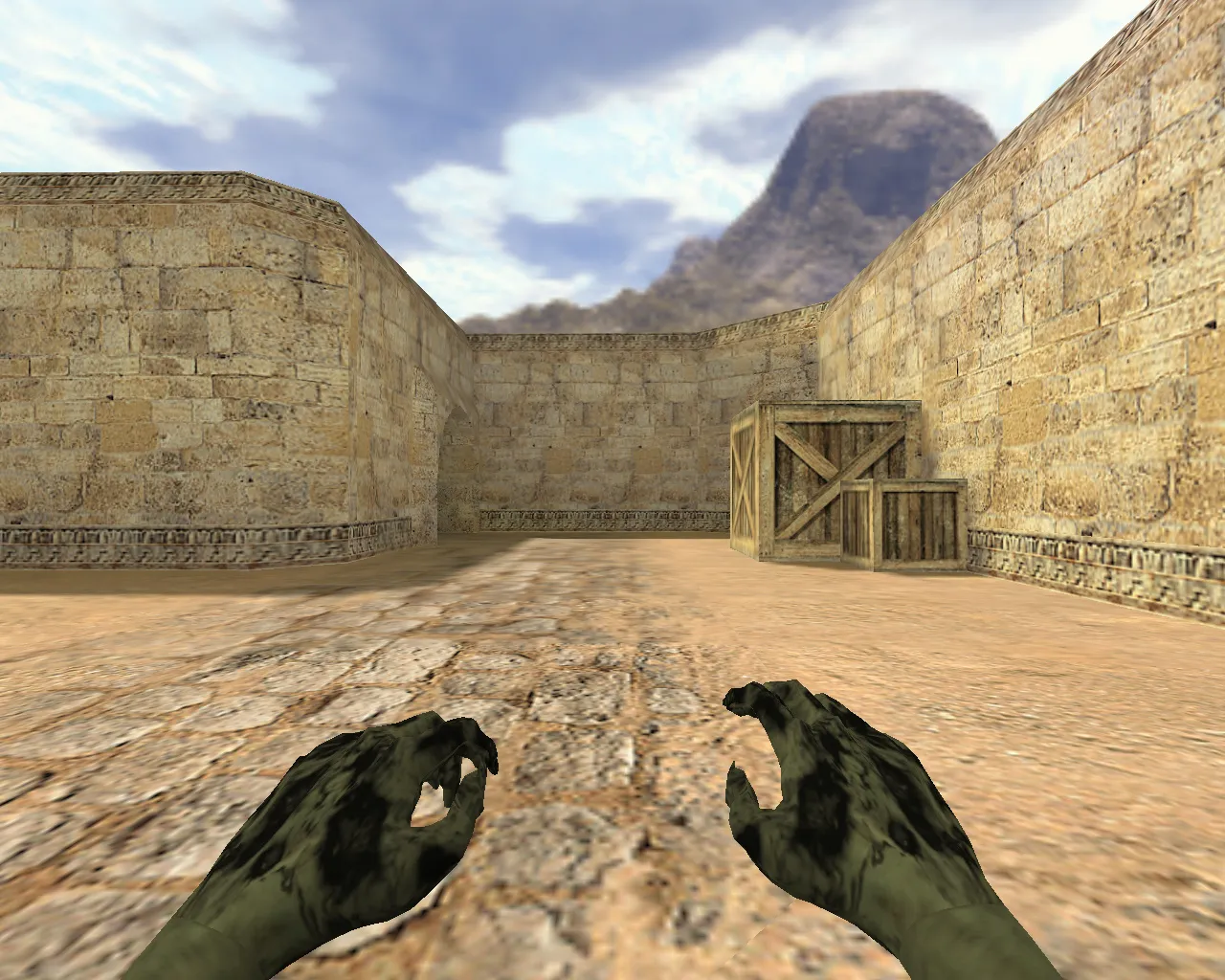 Скачать Модель «Руки зомби» для CS 1.6: v_ и p_ файлы, звуки, анимация осмотра, текстуры и настройка под нож - Скриншот