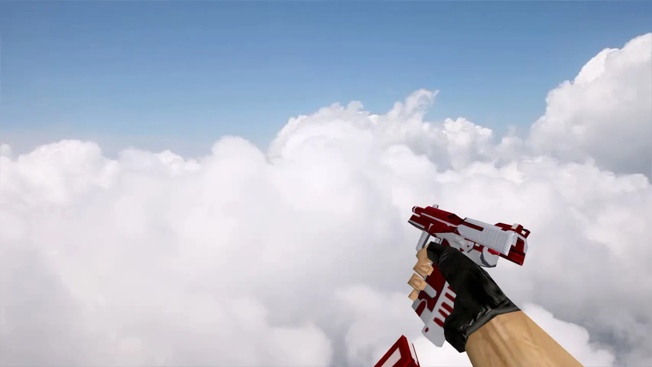 Скачать Модель «Default USP Red Destiny» для CS 1.6 — уникальный скин - Скриншот