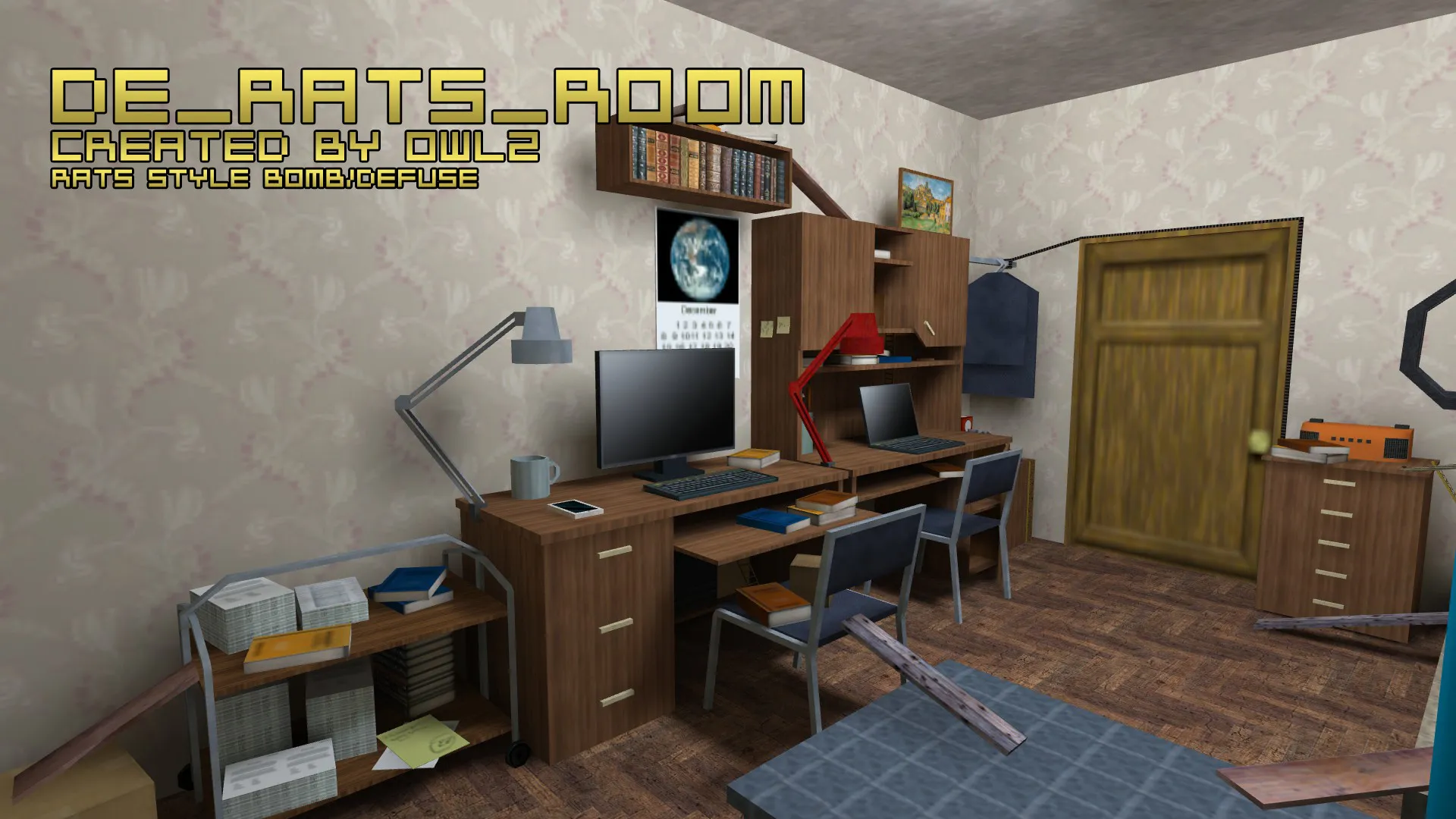 Карта de_rats_room для CS 1.6 - тактические возможности и оптимизация — скриншот 18