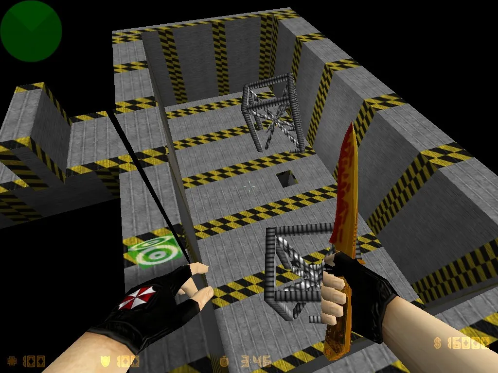 deathrun_n3rd для CS 1.6: геймплей Deathrun, точки, маршруты и настройка под ботов — скриншот 5