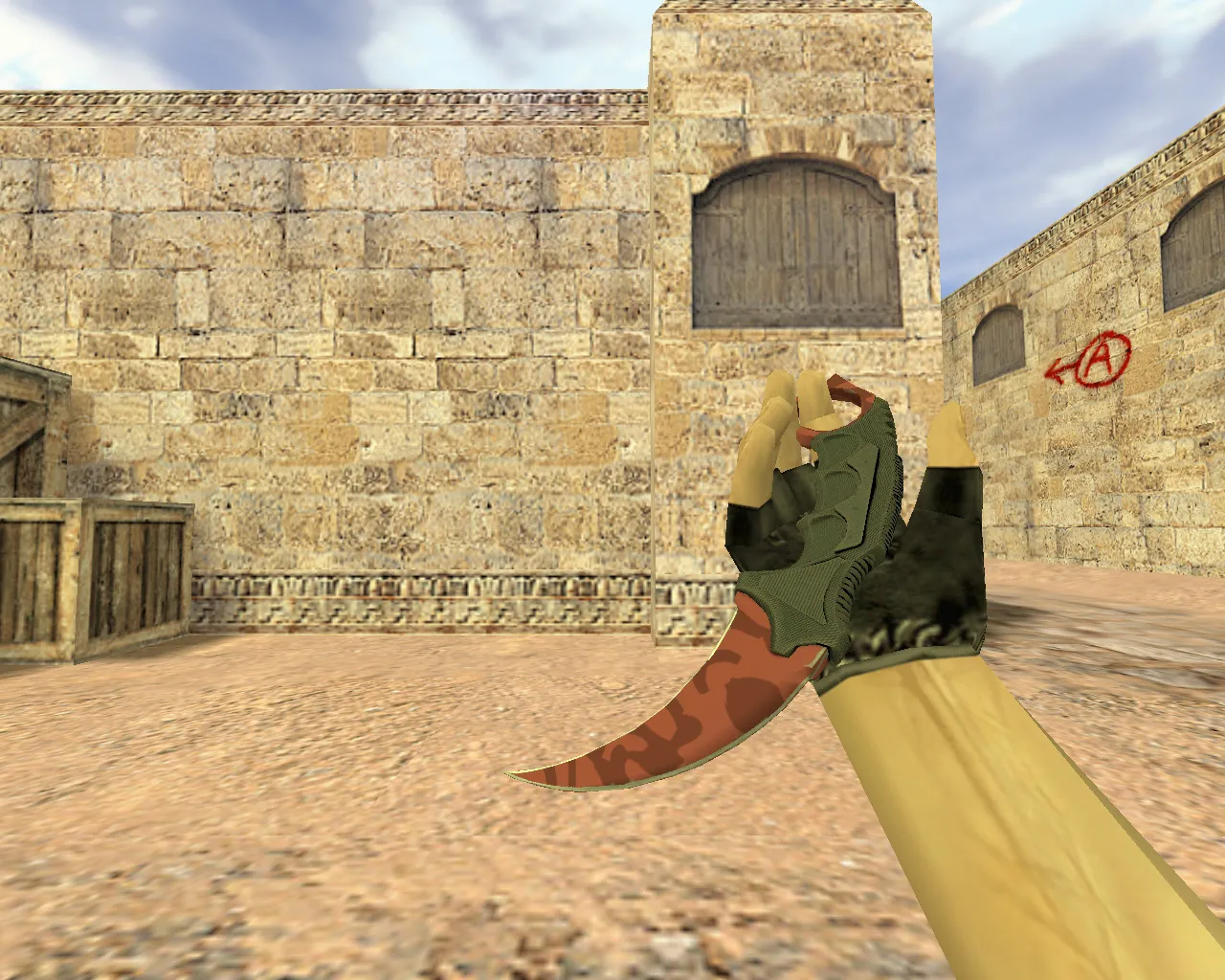 Скачать v_kerambit нож «Убийство» для CS 1.6: p_ и w_ модели, звуки, анимация осмотра, качество текстур - Скриншот