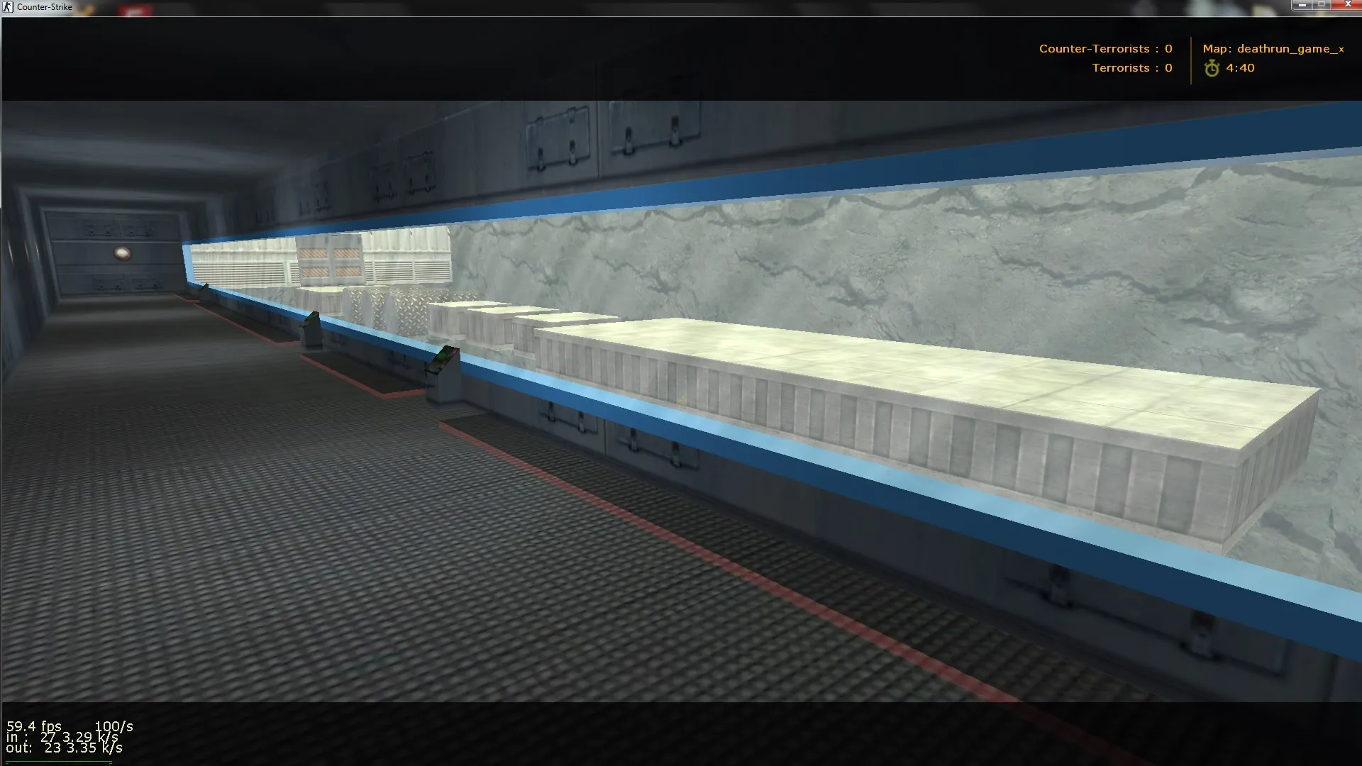deathrun_game_x для CS 1.6: карта deathrun, точки, боты и оптимизация (wpoly/epoly), .nav и баланс сторон — скриншот 2