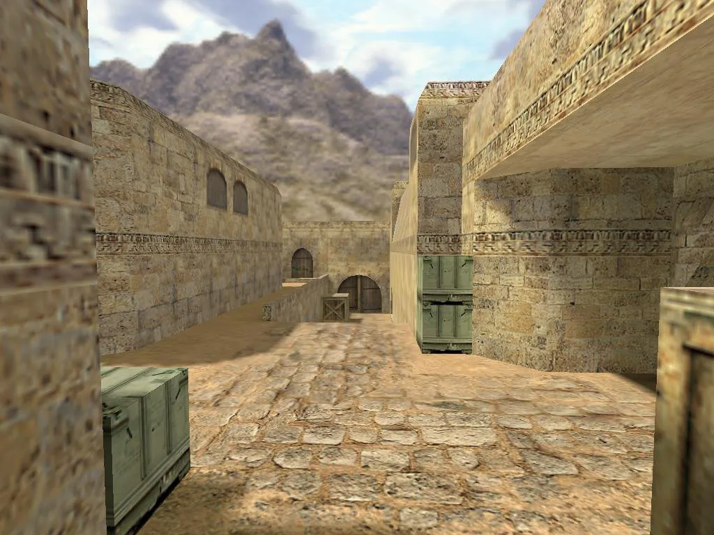 Скачать Карта lethal_de_dust2_mirror для CS 1.6 - Погрузитесь в тактические бои - Скриншот