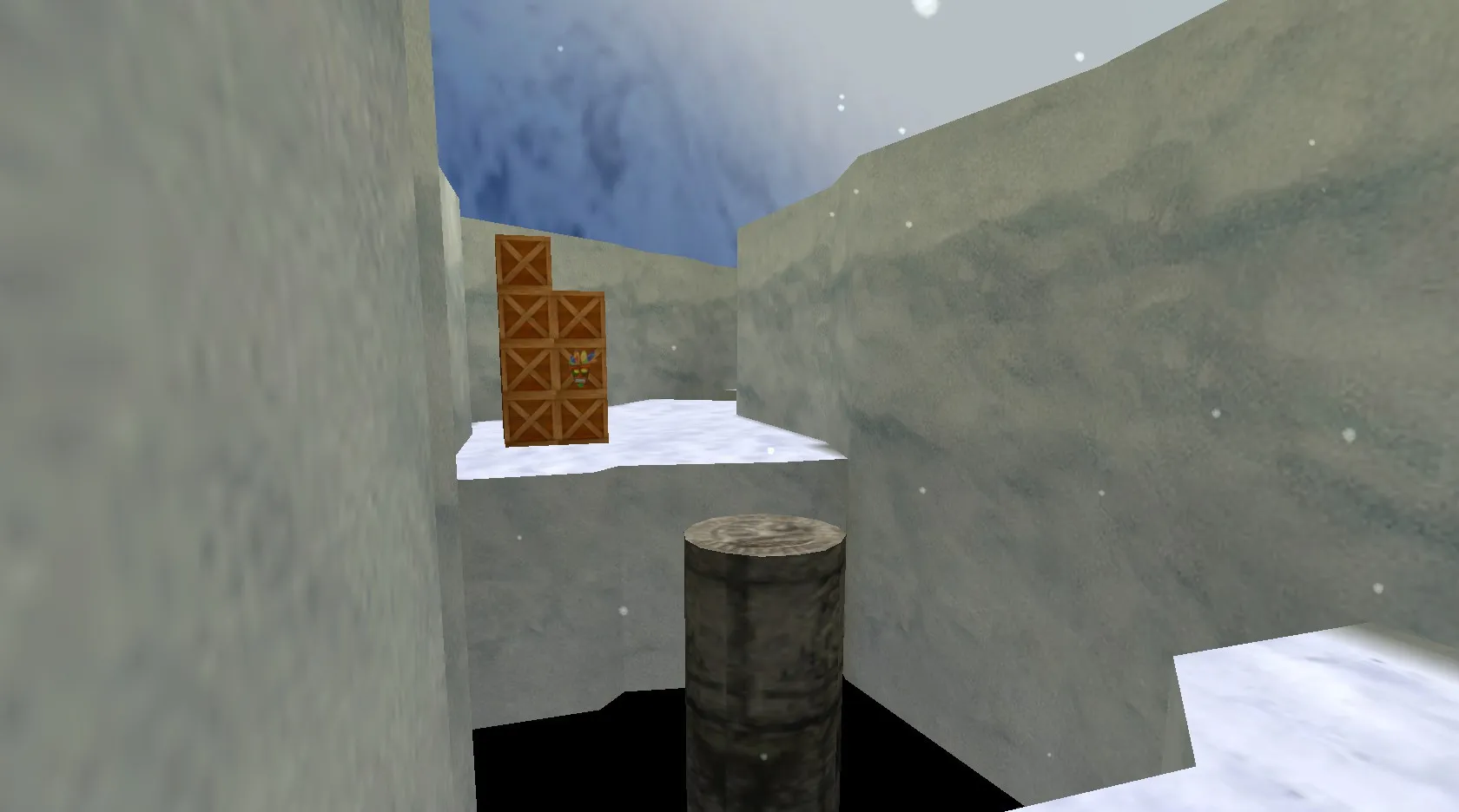 Скачать deathrun_cold_hard_crash для CS 1.6: карта для deathrun, точки, роли, боты (.nav) и настройка - Скриншот