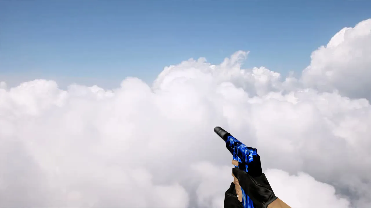 Скачать Модель «Default USP Blue Fire» для CS 1.6 - Скачать - Скриншот