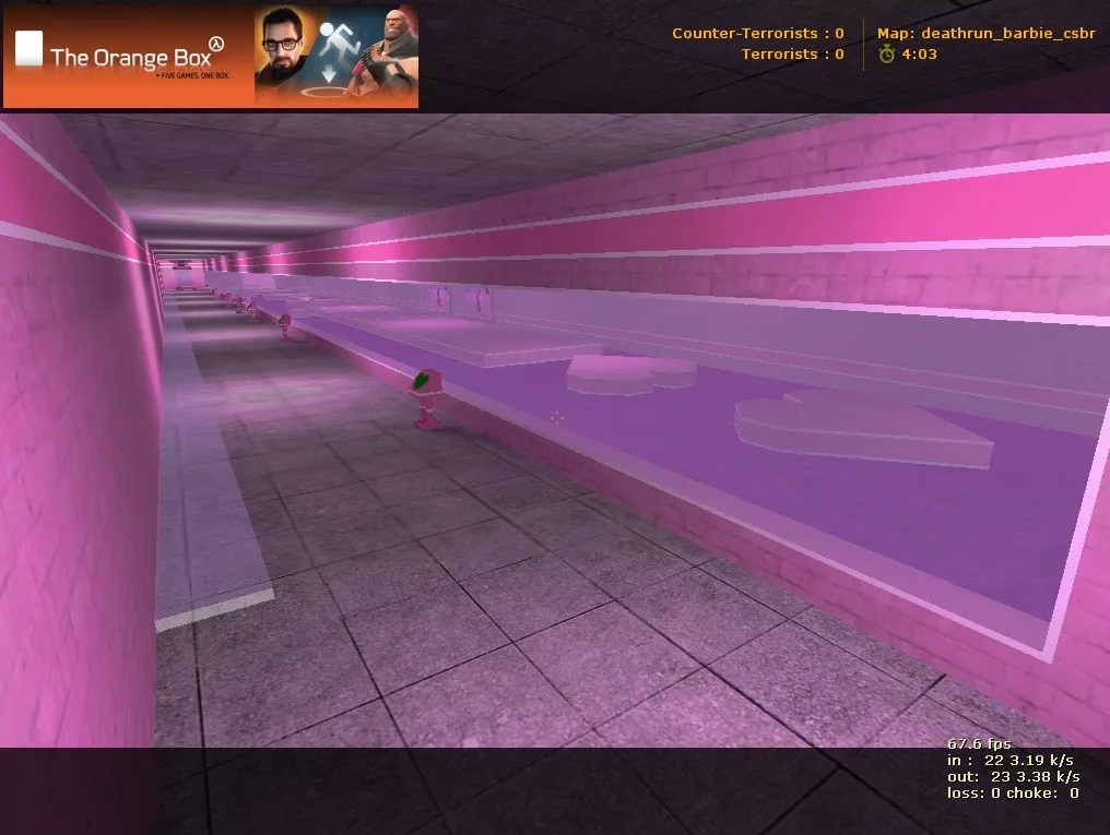 Скачать deathrun_barbie_csbr карта для CS 1.6: ловушки, раунды, .nav и баланс команд - Скриншот