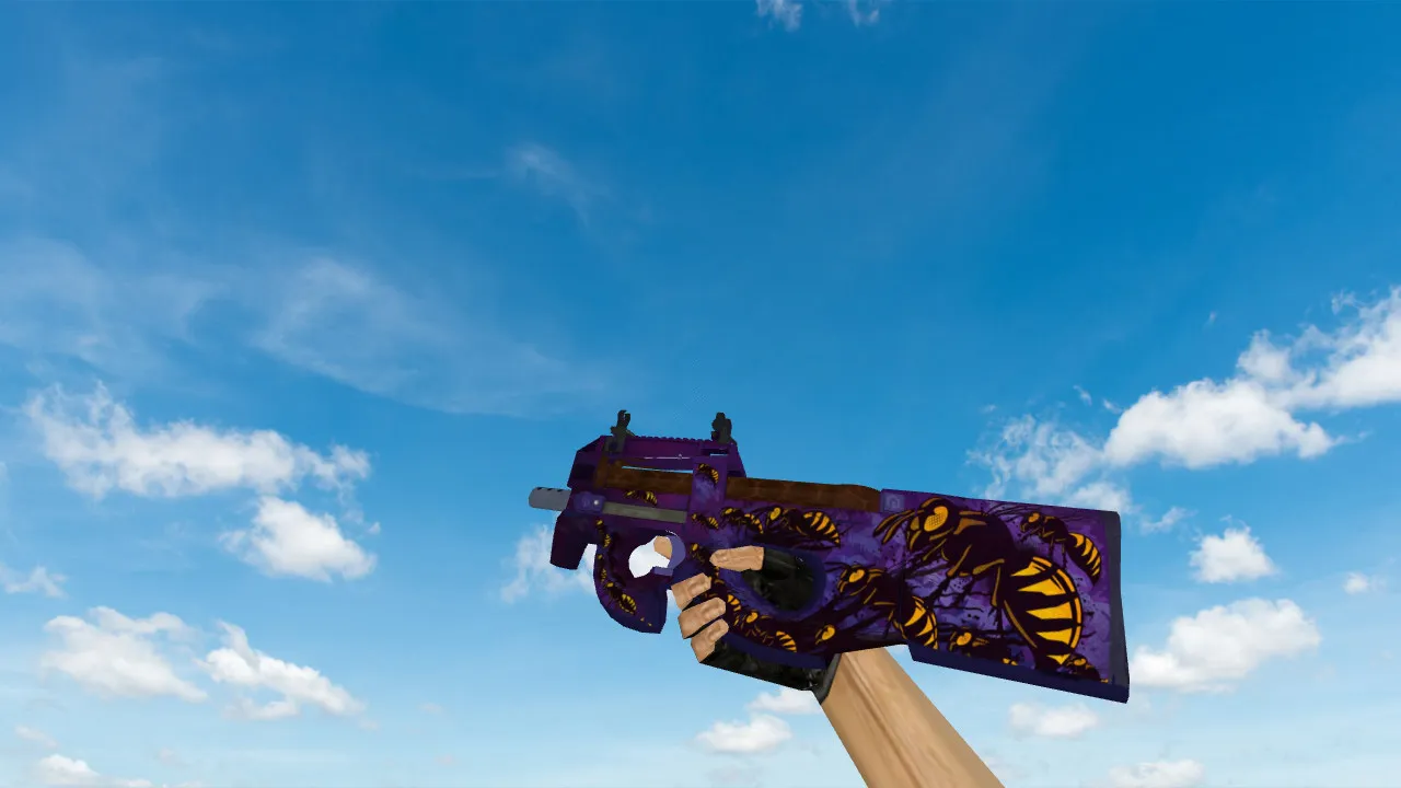 Скачать Модель P90 The Swarp для CS 1.6 - Уникальный скин для твоего арсенала - Скриншот