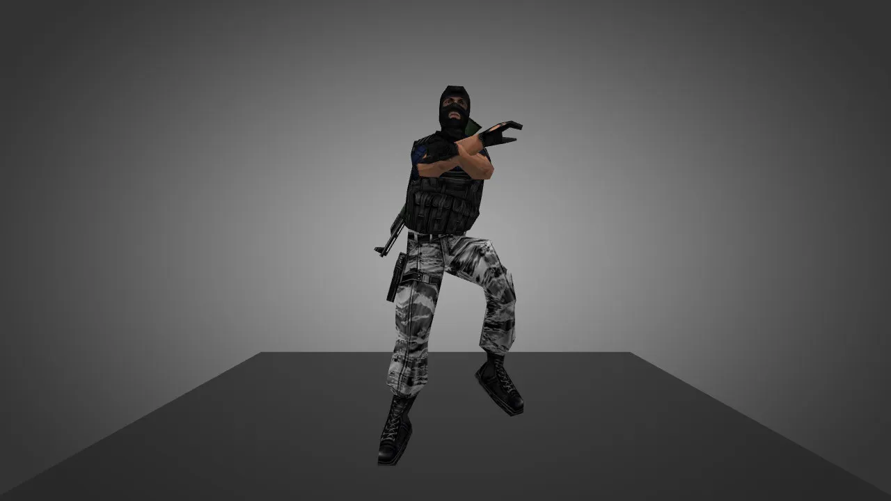 Скачать Модель «Terror Gangnam Style» для CS 1.6 - Уникальный скин для игроков - Скриншот