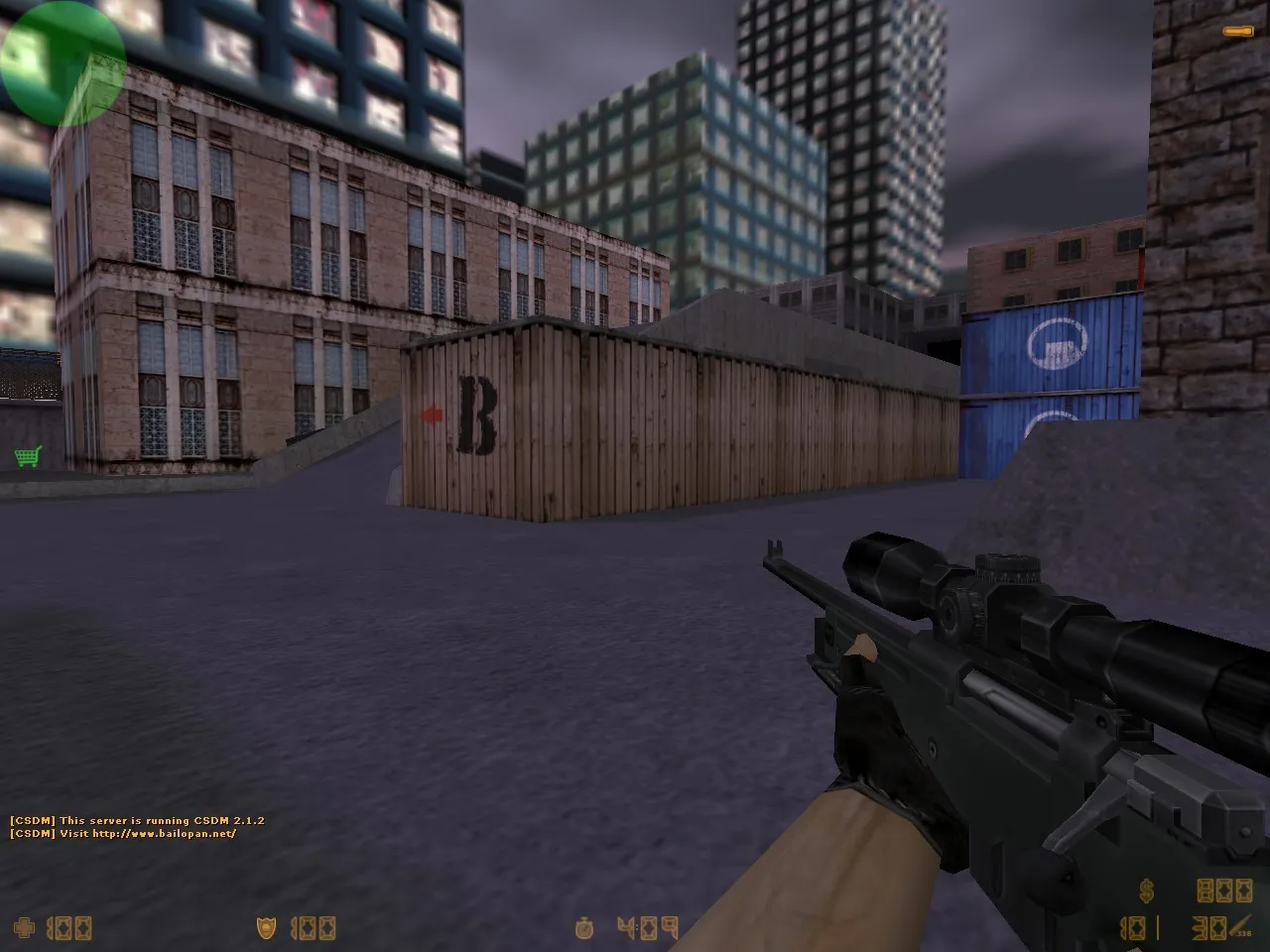 Скачать de_assault_city для CS 1.6: тактики за CT/T, точки на карте, оптимизация и боты - Скриншот