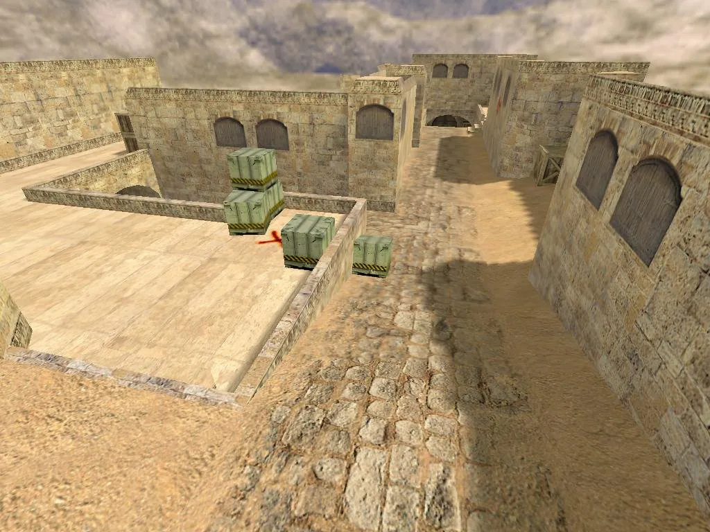 Скачать Карта lethal_de_dust2_mirror для CS 1.6 - Погрузитесь в тактические бои - Скриншот