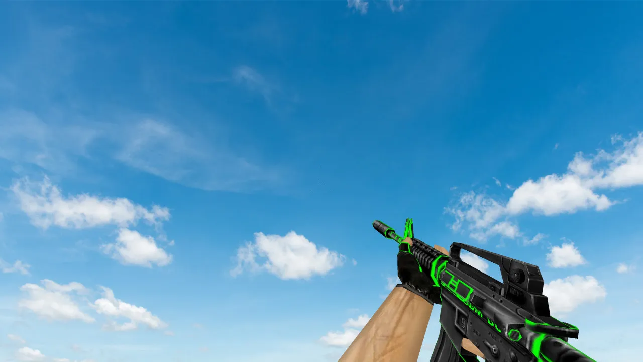 Скачать Модель «Default M4A1 MX» v_ / p_ / w_ для CS 1.6: звуки, анимация осмотра и качество текстур - Скриншот