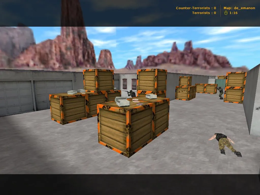 Скачать Карта de_emanon для CS 1.6: точки, баланс сторон, навигация .nav, оптимизация wpoly/epoly - Скриншот
