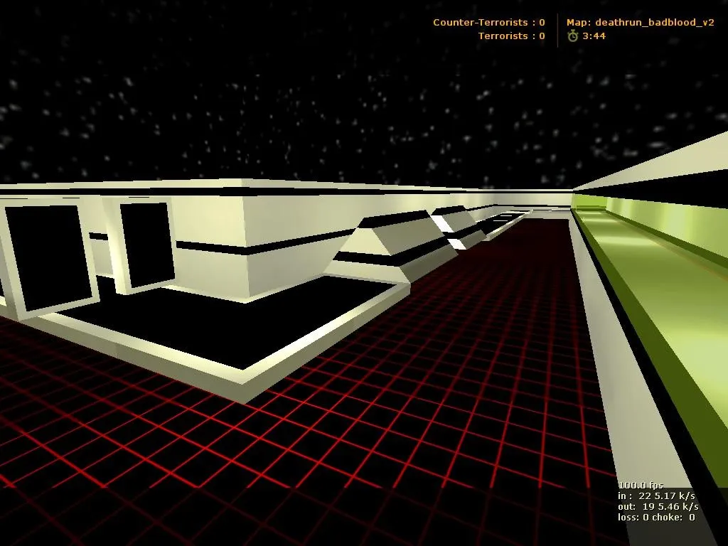 Скачать deathrun_badblood_v2 для CS 1.6: уровни, точки, .nav для ботов и оптимизация wpoly/epoly - Скриншот