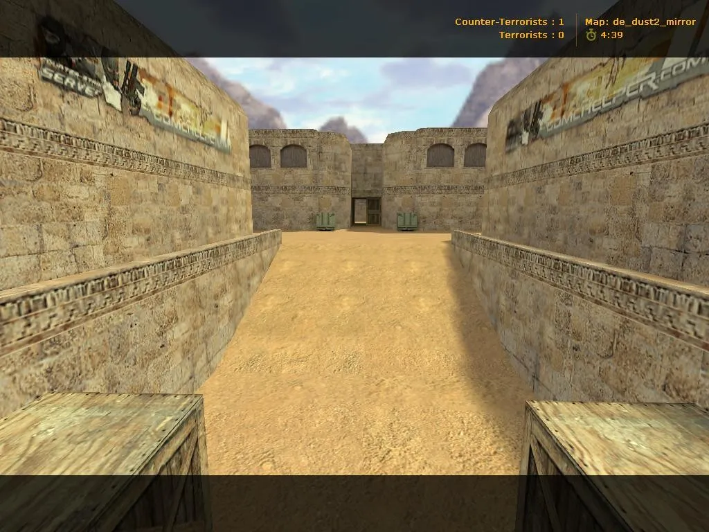 Скачать Карта de_dust2_mirror для CS 1.6: точки, раунды, .nav, оптимизация и баланс сторон - Скриншот