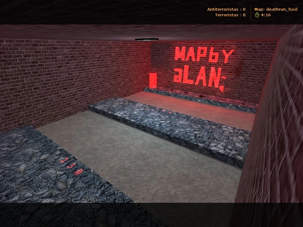 Скачать Карта deathrun_fusil для CS 1.6: ловушки, раунды и навигация ботов, баланс сторон и оптимизация - Скриншот