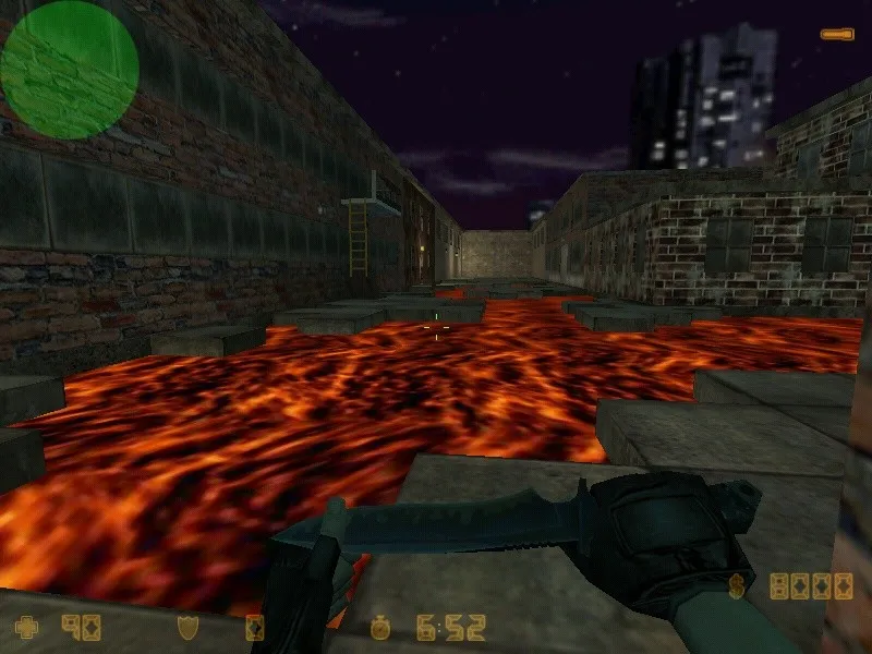 Скачать deathrun_ghost_town для CS 1.6 — карта с таймингом, точками и .nav для ботов - Скриншот
