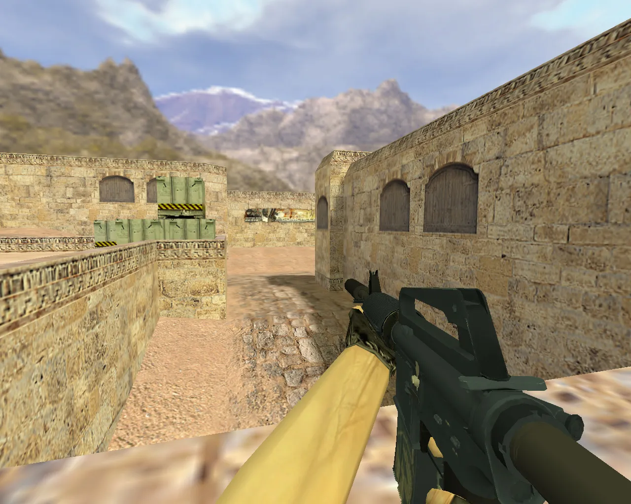Скачать Модель «М4А1 Страж» v_ m4a1 p_ w_ для CS 1.6: анимация осмотра, звуки, текстуры - Скриншот