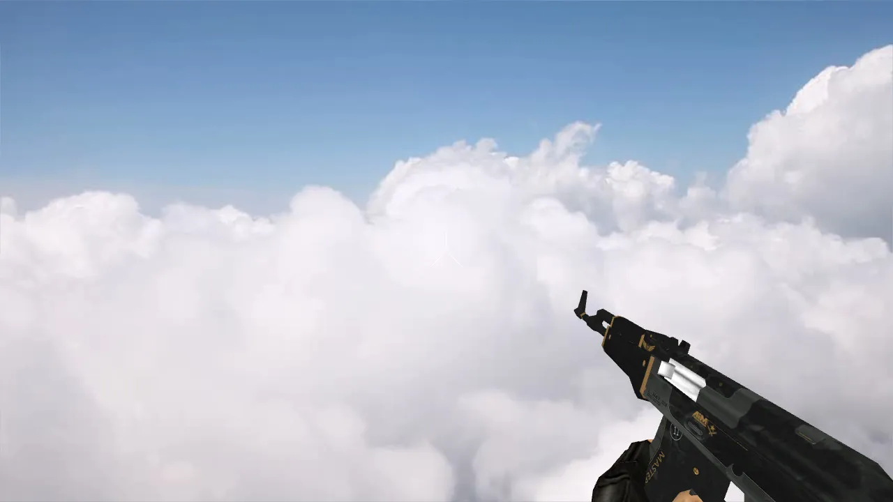 Скачать Модель v_ w_ p_ Default AK-47 Elite Build для CS 1.6: звуки, анимация осмотра и качество текстур - Скриншот