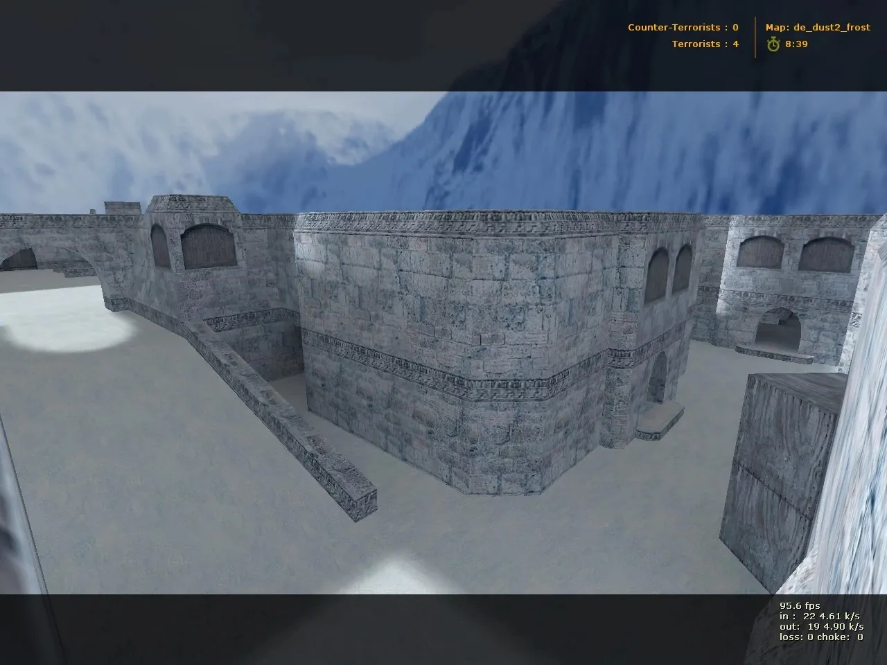Скачать de_dust2_frost для CS 1.6: баланс сторон, точки атаки/дефа, .nav для ботов и оптимизация - Скриншот