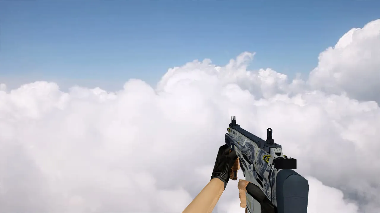 Модель MP7 Kintsugi для CS 1.6 - качественная замена MP5 — скриншот 3