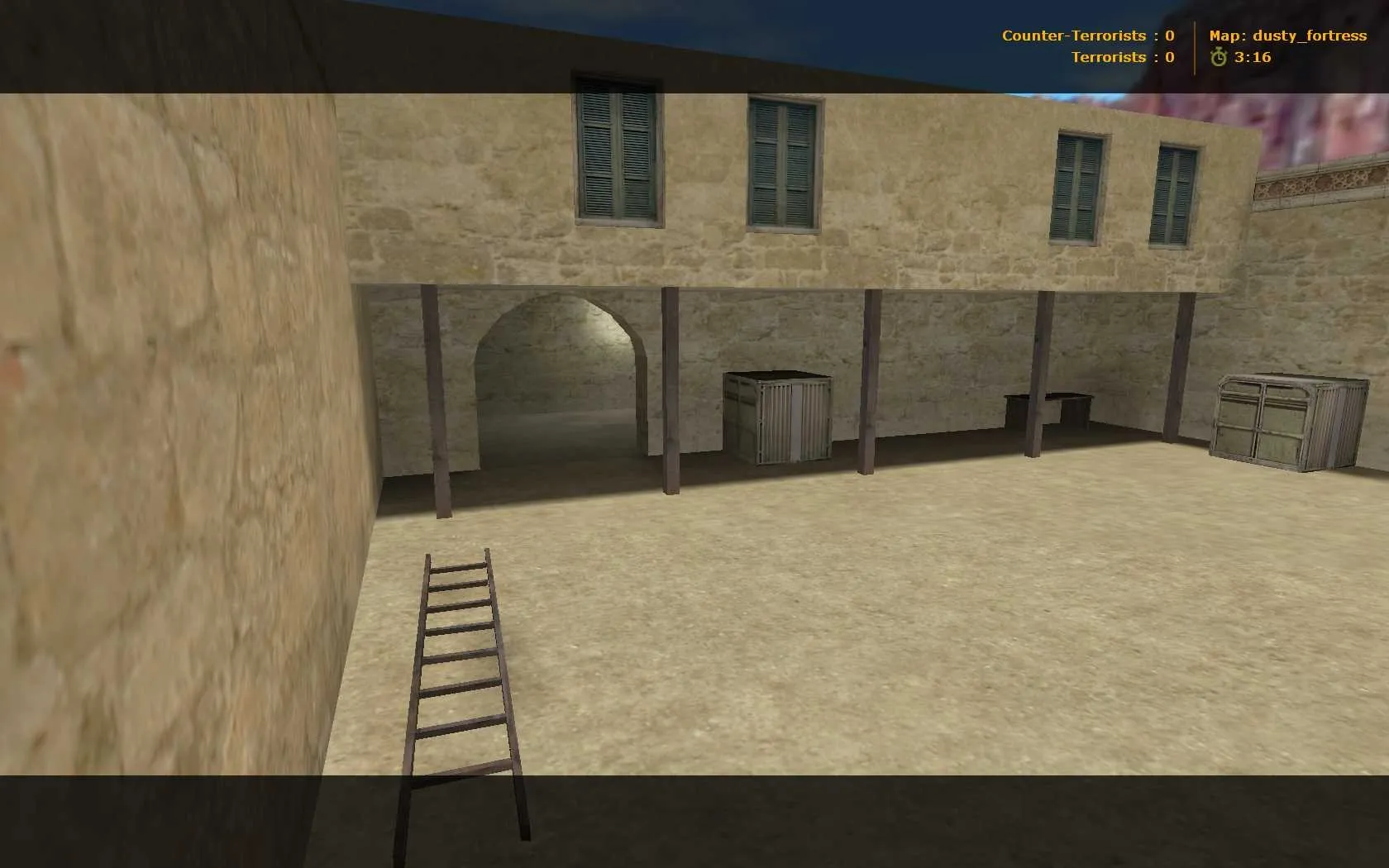 Скачать Карта dusty_fortress для CS 1.6: Тактика и особенности - Скриншот