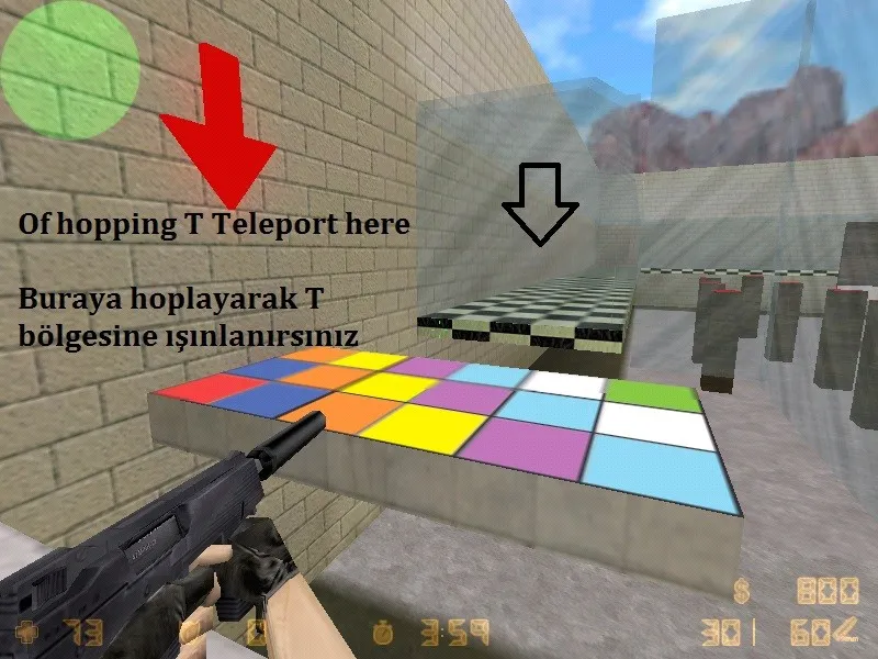 deathrun_galaxy_v1 для CS 1.6: карта deathrun, точки, боты с .nav, оптимизация wpoly/epoly — скриншот 8