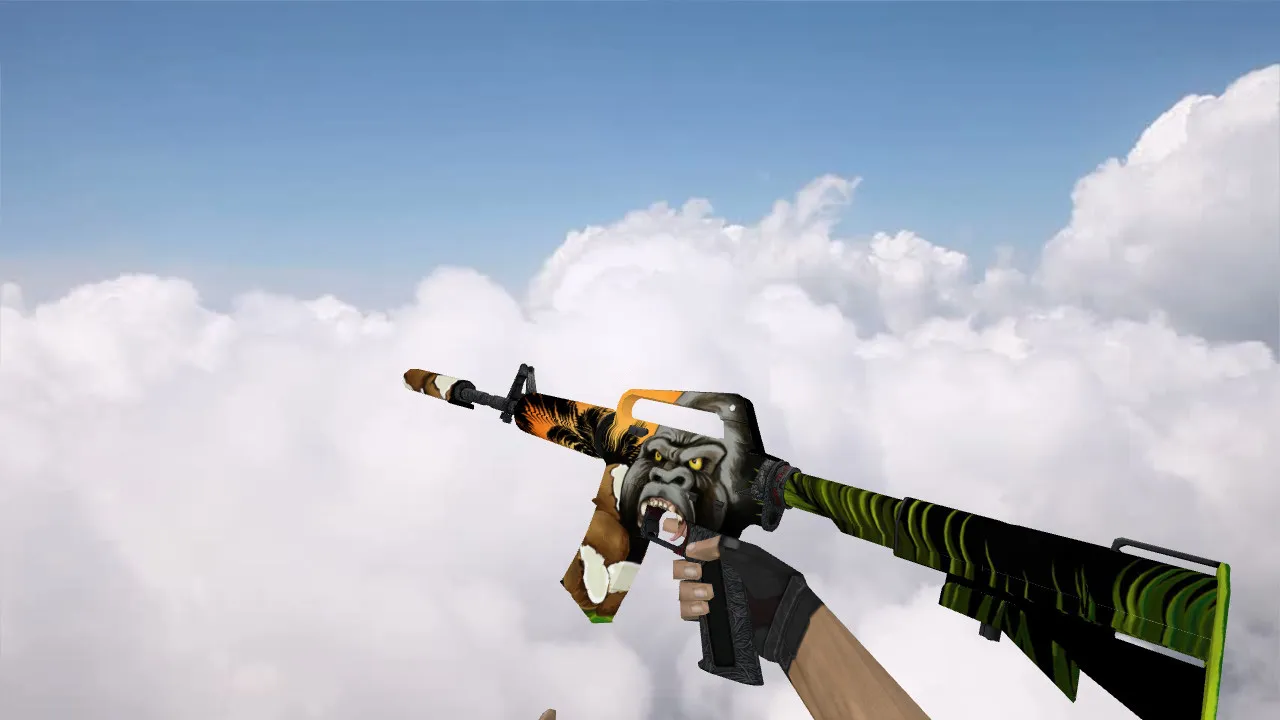 Скачать Модель M4A1 Gorilla v_ модели для CS 1.6: звуки, анимация осмотра, качество текстур и настройка - Скриншот