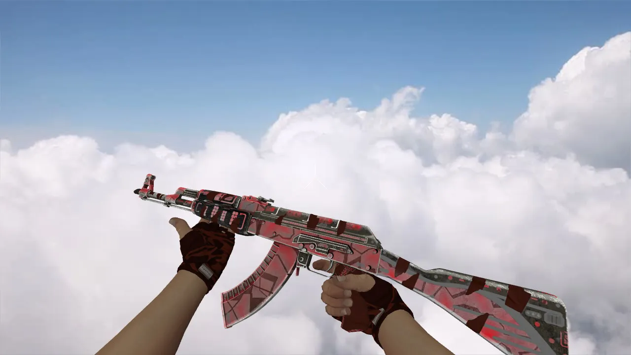 Скачать Модель v_ ak-47 Ruby Forged для CS 1.6: p_ и w_ файлы, звуки, анимация осмотра, текстуры и настройка - Скриншот