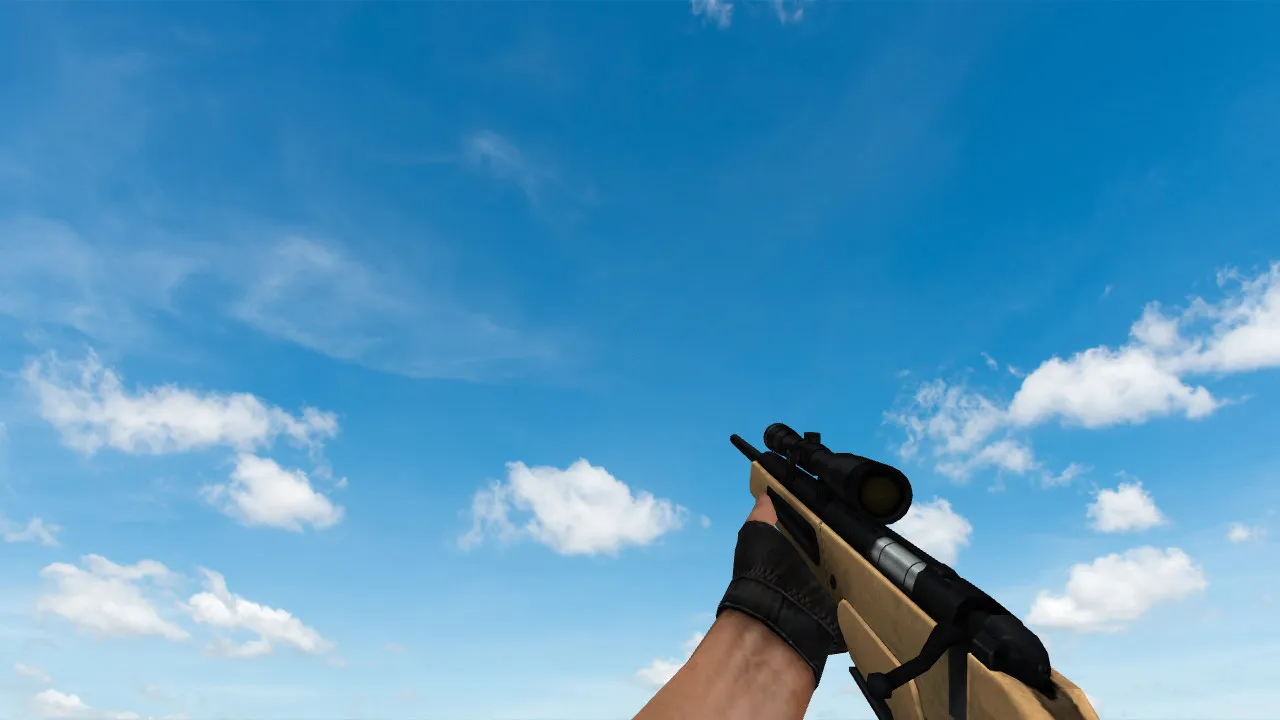 Пак моделей оружия Golden Weapon Pack для CS 1.6: v_, p_, w_ модели, звуки, анимация осмотра и настройки качества текстур — скриншот 22