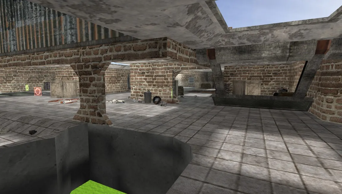 Скачать deathrun_brickwall2 — карта Deathrun для CS 1.6: точки, боты, .nav и оптимизация - Скриншот