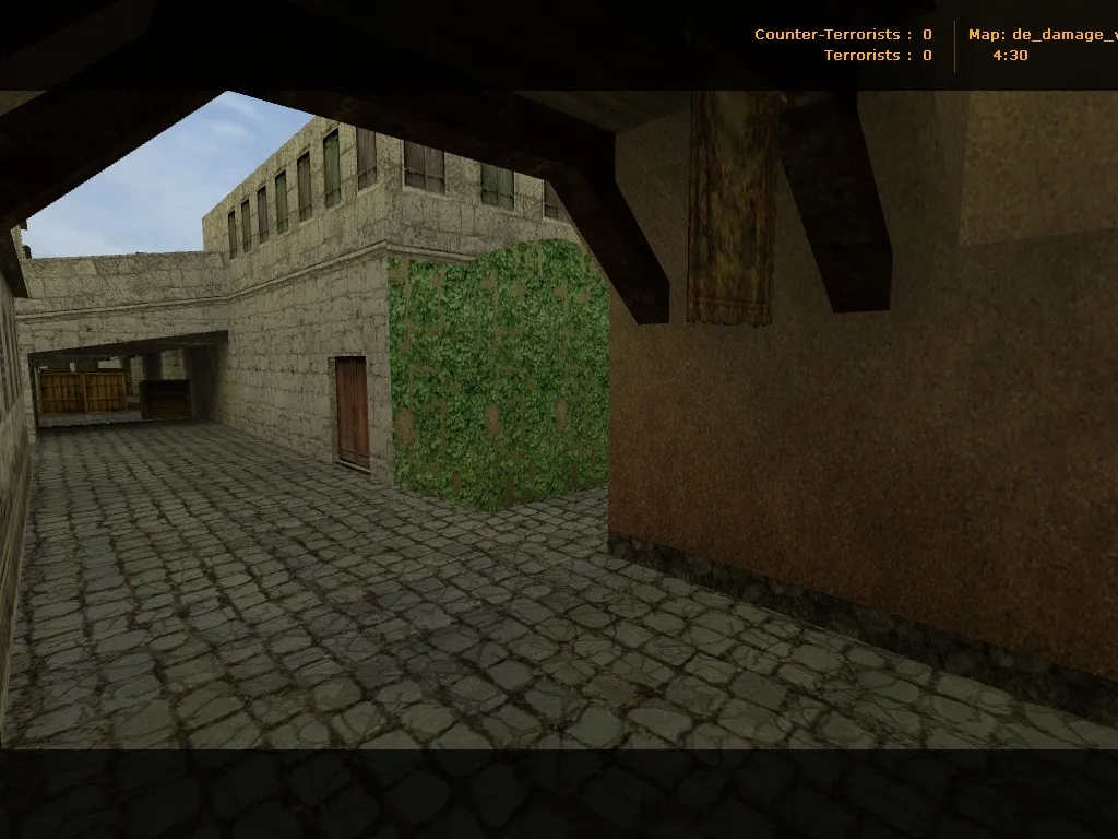 Скачать Карта de_damage_village для CS 1.6: тактика, баланс сторон, .nav для ботов и оптимизация wpoly/epoly - Скриншот