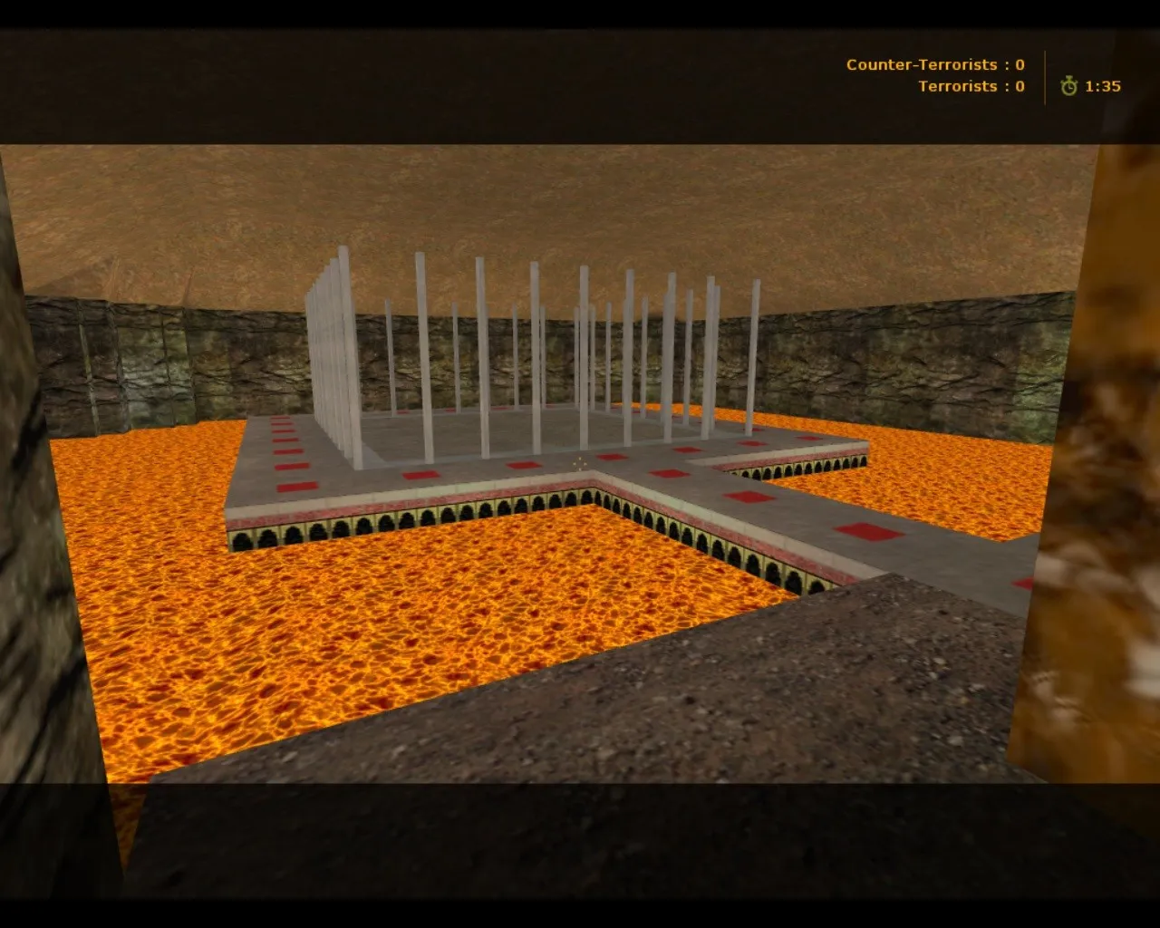 Скачать de_go2hell_v2 для CS 1.6: точки, маршруты, .nav для ботов и оптимизация карты - Скриншот