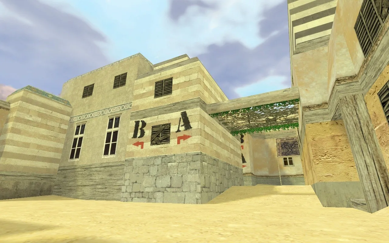 Скачать Карта de_hell_2013 для CS 1.6: точки, раунды, .nav, оптимизация и настройка ботов - Скриншот