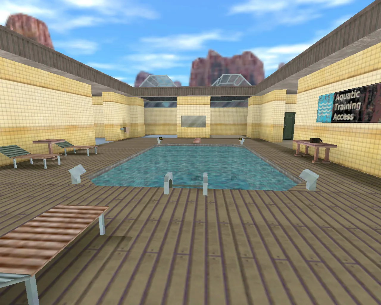 Скачать fy_pool_day_modern для CS 1.6: FY карта с дневной сценой, балансом сторон и оптимизацией - Скриншот
