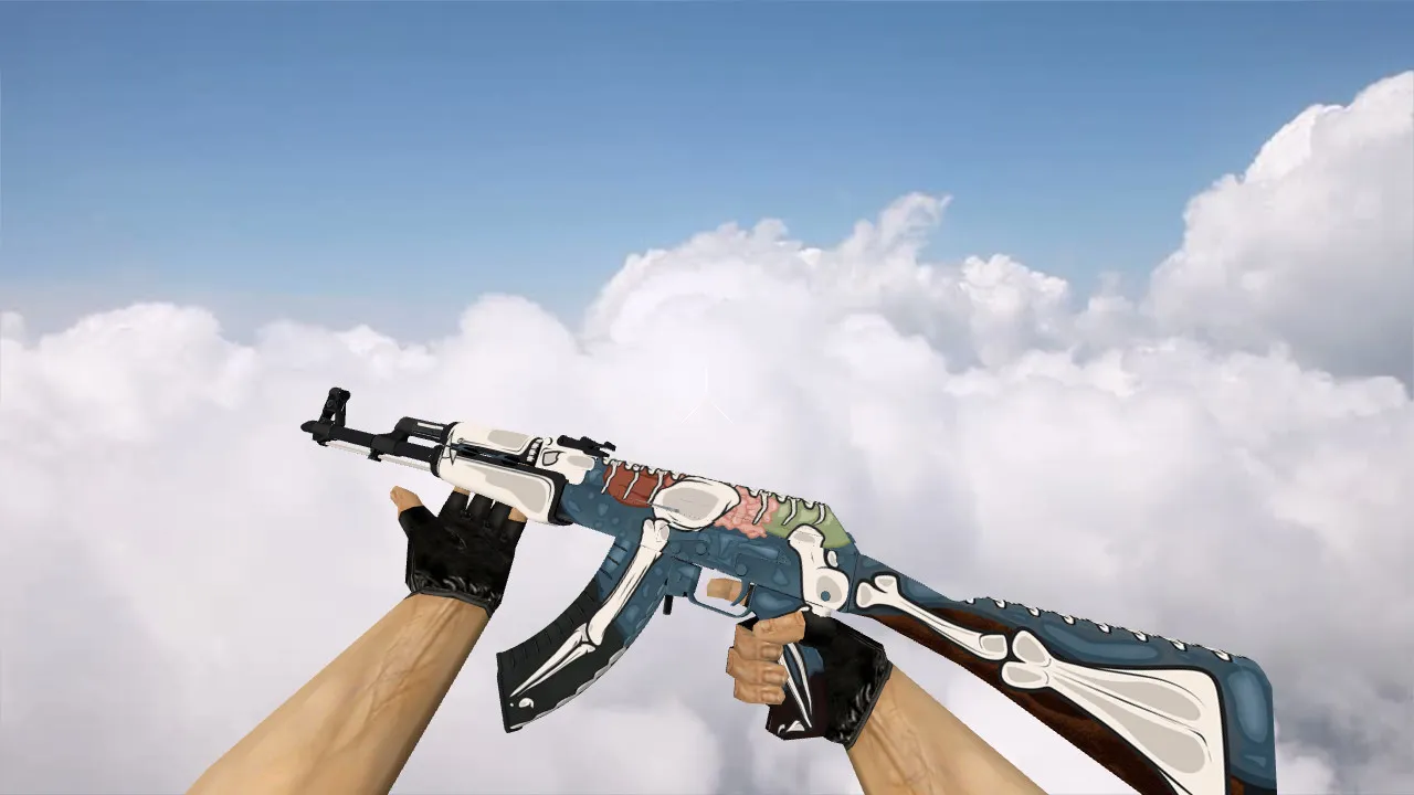 Модель «AK-47 Something» для CS 1.6: v_ p_ w_ модели, звуки, анимация осмотра и качество текстур — скриншот 1