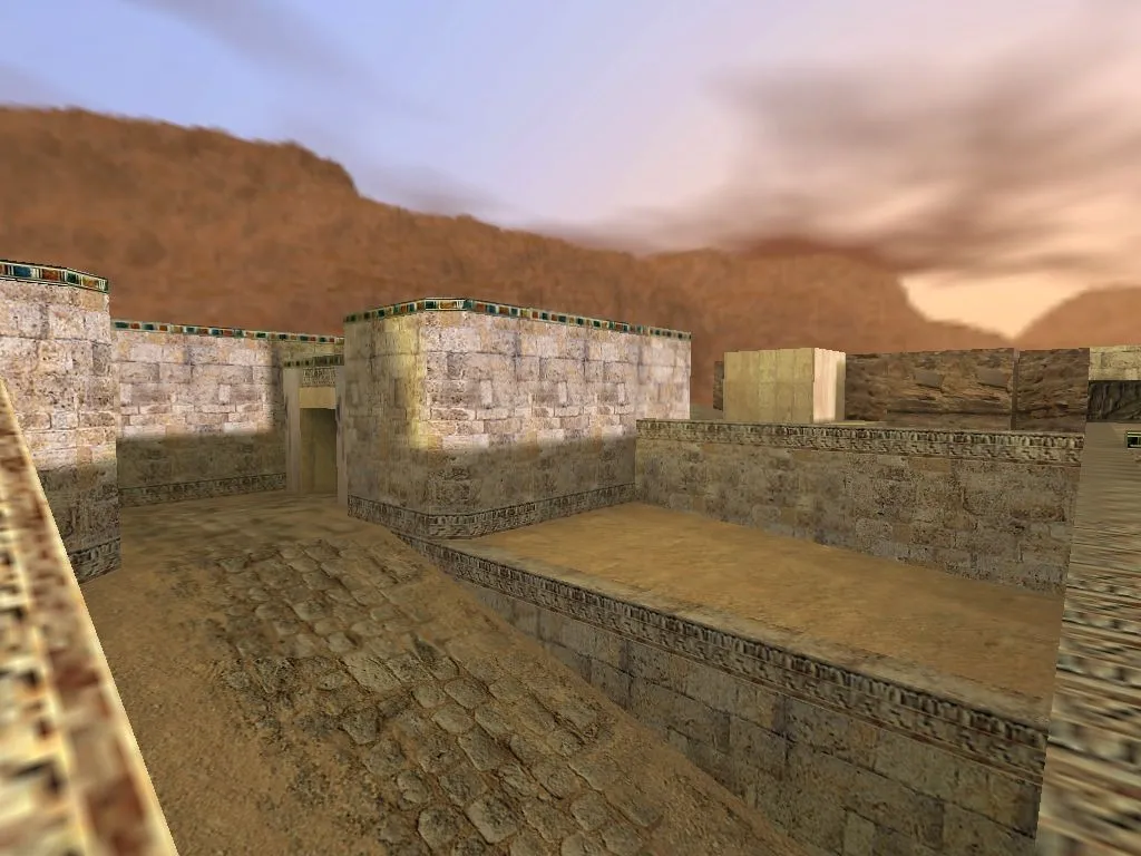 de_egypt для CS 1.6: тактика за CT и T, точки, .nav для ботов, оптимизация wpoly/epoly — скриншот 2