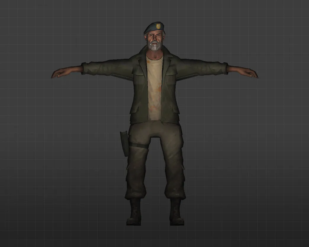 Скачать Модель «L4D Братюни» для CS 1.6 - Уникальный скин солдата - Скриншот