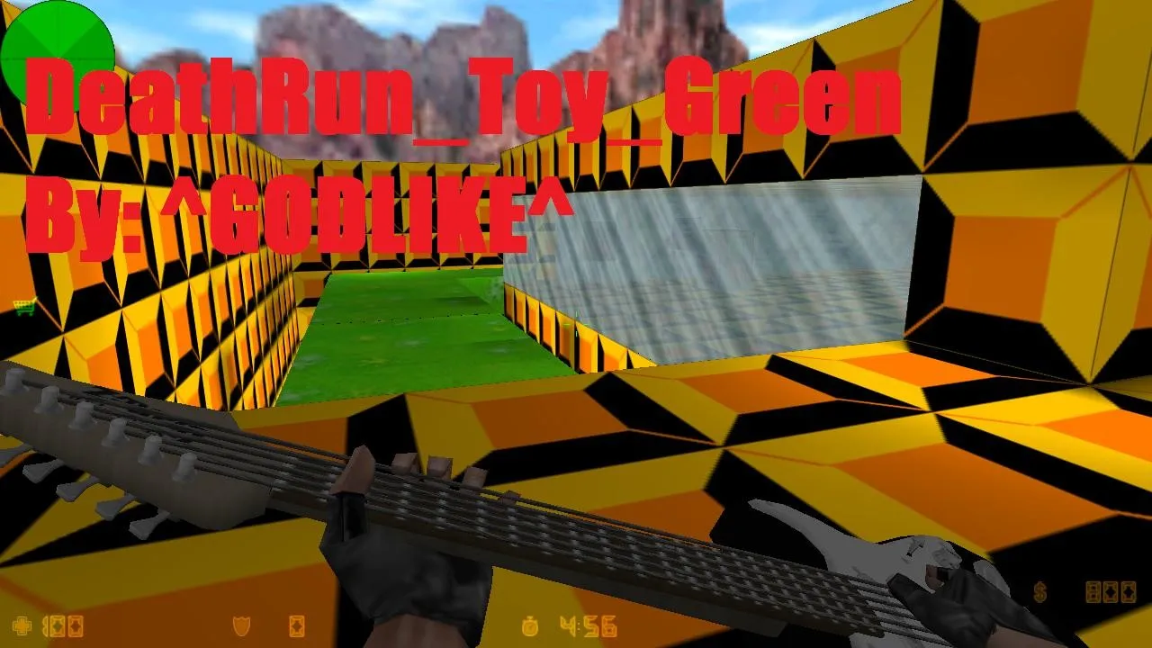 Скачать deathrun_toy_green для CS 1.6: карта Deathrun, точки заезда, маршруты, .nav и оптимизация - Скриншот
